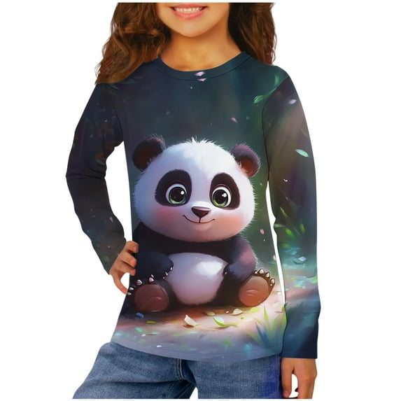 Jamicy Casual Shirts for Boys Boys' Soft T-Shirt Long Sleeve Shirts Casual Crewneck Top Pullover Tees Top Fall Clothes