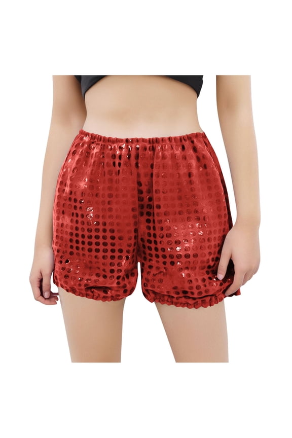Casual Shorts for Kids Summer Outfits 3-16 Years Boys Girls Kids Unisex Summer Sequin Shorts with Drawstring Performance Dance Pants Summer