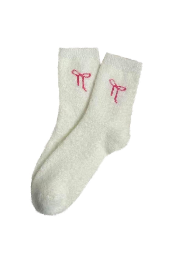 Casual Socks for Women Fuzzy Socks Winter Soft Slipper Socks Coquette Stuff Fluffy Thick Spa Home Sleeping Cozy Home Wear