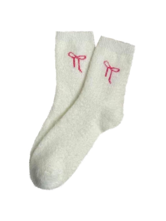 Casual Socks for Women Fuzzy Socks Winter Soft Slipper Socks Coquette Stuff Fluffy Thick Spa Home Sleeping Cozy Home Wear