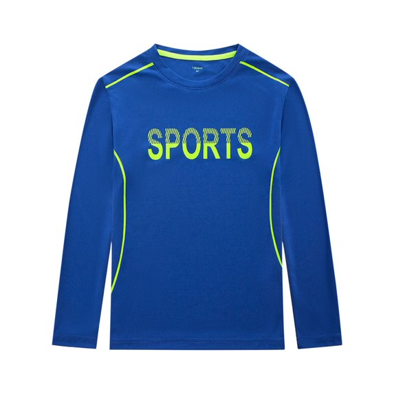 Lopecy-Sta Children's Long Sleeved Shirts Christmas Gift Boys Long Sleeved Shirt Boys Basketball Football Sports Shirt Children's Base Shirt