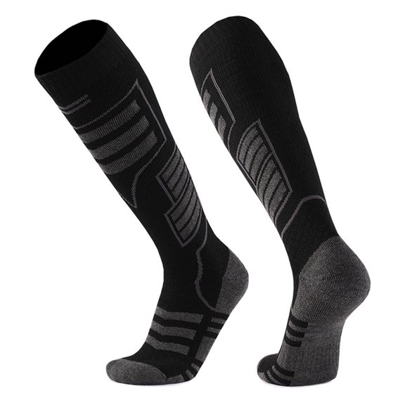 Jamicy Compression Socks for Women Knee High Skiing Socks Winter Mid Tube Socks Warm Snowboard Thermal Socks