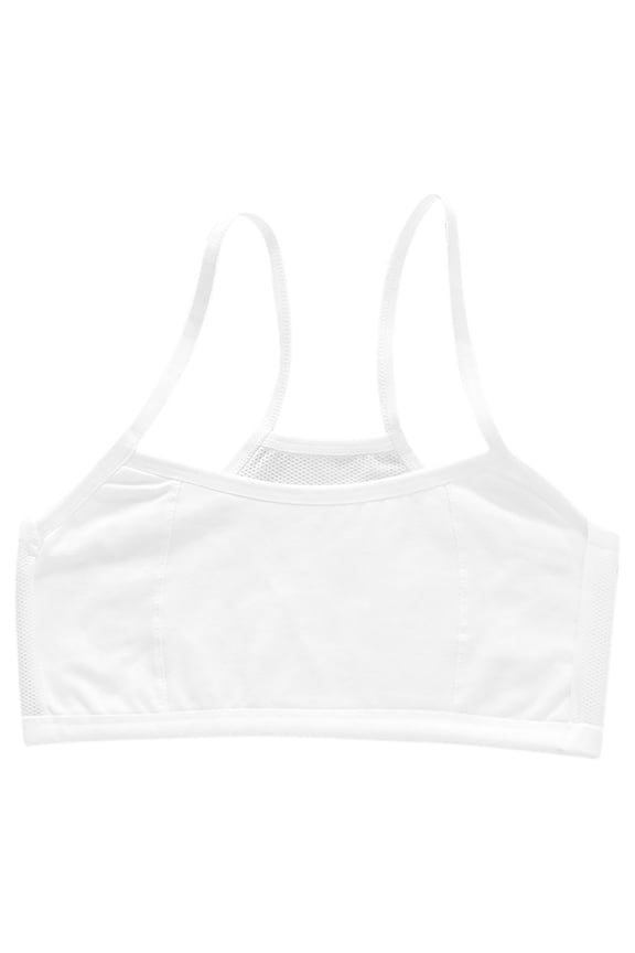 Cotton Seamless Underwear for Girls for 7-9 Years Young Girls Solid Color Soft Comfortable Girls' Lined Training Bra Cotton Cami Adjustable Straps