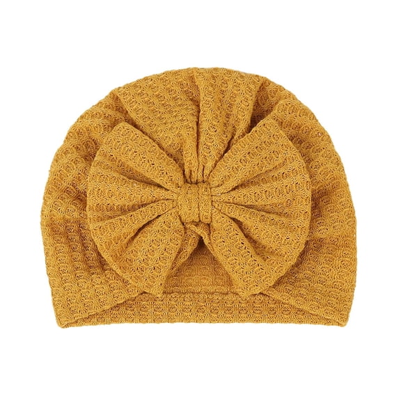 Jamicy Cute Baby Hats Newborn Girl Hospital Hat Cotton Toddler Big Hair Bow Infant Toddler Kid Headwrap