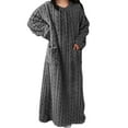 thumbnail image 1 of Jamicy Cute Nightgowns for Women Flannel Plush Winter Nightgowns for Women Loose Long Sleeve Comfy Fuzzy Soft Sleepwear Pajama Dress with Pockets, 1 of 3