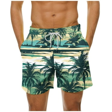 Jamicy Deals Clearance Men's Beachwear Summer Loose Swimming Pants Beach Pants Swimming Short Pants Leisure Shorts Sunscreen Short Swim Trunks Swim Clothes Dissolvable Swim Trunks