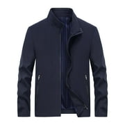 TSLA Men's Full-Zp Softshell Wnter Jacket, Waterproof Fleece Lned