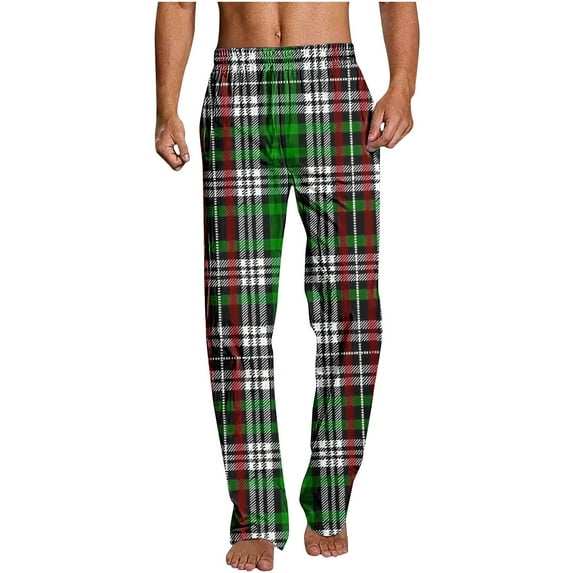 VANLOFEE Fall Pajamas Pants for Men Christmas Present Pajama Pants for Men Christmas Prints Pajama Bottoms Mens Pjs Sleep Lounge Pants with Pockets