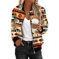 thumbnail image 1 of Jamicy Fashion Bomber Jacket Women Bomber Jackets Lightweight Full Zip Up Cropped Coats Fashion Windbreaker Outerwear Casual Quilted Jacket, 1 of 5