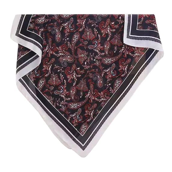Jamicy Fashion Scarves for Women Vintage Lightweight Satin Hair Scarves Silk Chiffon Scarf Headscarf for Women Fashion Scarves