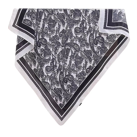 Jamicy Fashion Scarves for Women Vintage Lightweight Satin Hair Scarves Silk Chiffon Scarf Headscarf for Women Fashion Scarves