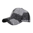 thumbnail image 1 of Jamicy Fuzzy Baseball Cap Warm Fleece Flat-Top Hat for Autumn and Winter, Plaid Pattern Stylish Streetwear Caps for Men Women, 1 of 4