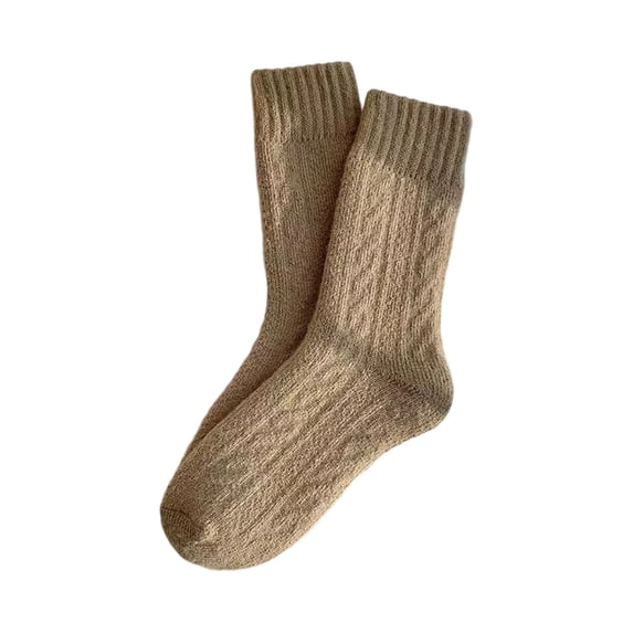 Jamicy Fuzzy Socks for Women Winter Warm Wool Socks for Women, Soft Cozy Thick Knit Boots Sock Gifts for Women Men