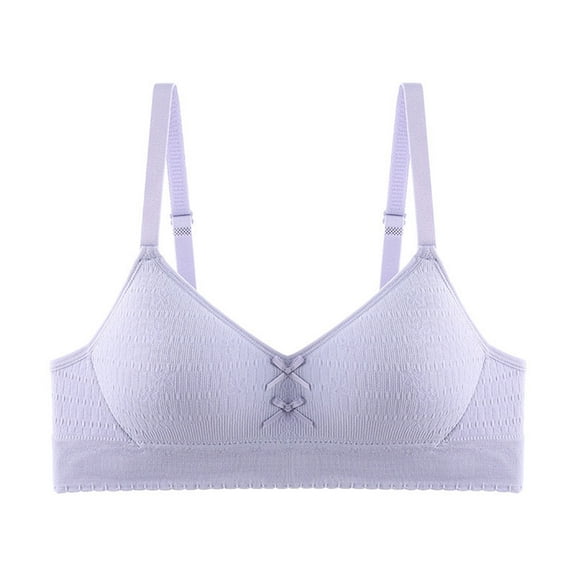 Lopecy-Sta Girls Underwear Gift for Children Teen Girls Soft Cute Bra Cotton Straps Starter Bras Breathable Seamless Underwear