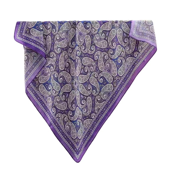 Jamicy Head Scarf for Women Vintage Lightweight Satin Hair Scarves Silk Chiffon Scarf Headscarf for Women Fashion Scarves