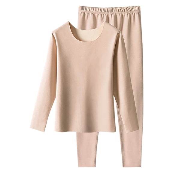 Jamicy Homewear for Women Long Underwear Sets Long Johns Seamless Thermal Underwear Sets Cold Weather Base Layer