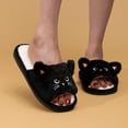 thumbnail image 1 of Jamicy House Slippers for Women Fluffy Plush Slippers Cozy Soft Memory Foam Open-Toe Indoor Outdoor House Slippers Non-Slip Winter Shoes, 1 of 5