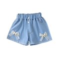 thumbnail image 1 of Lopecy-Sta Jeans Shorts for Children Gift for Children Denim Shorts Kid Girls Elastic Waist Summer Cute Shorts Teen Girls Hot Pants Casual Shorty with Pockets for Little Girls, 1 of 7