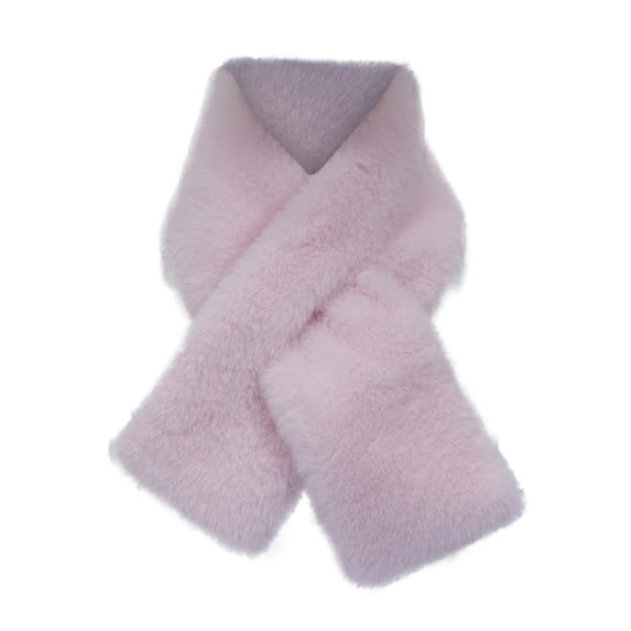 Jamicy Kids Scarves Winter for 1-12 Years Winter Thick Warm Fur Scarf Collar Scarf Kids Faux Women Plush Childrens Neck Warmer Fur Scarf