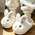thumbnail image 1 of Jamicy Kids Toddler Slippers for Boys Girls Cute Bunny House Shoes Non Slip Warm Soft Winter Fuzzy Indoor Bedroom Slipper, 1 of 7