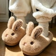 thumbnail image 1 of Jamicy Kids Toddler Slippers for Boys Girls Cute Bunny House Shoes Non Slip Warm Soft Winter Fuzzy Indoor Bedroom Slipper, 1 of 6