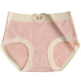 thumbnail image 1 of Jamicy Ladies Underwear Panties Cotton Lace Love Heart Pattern Mid Waist Panties Girls Comfortable Breathable Cotton Underpants, 1 of 3