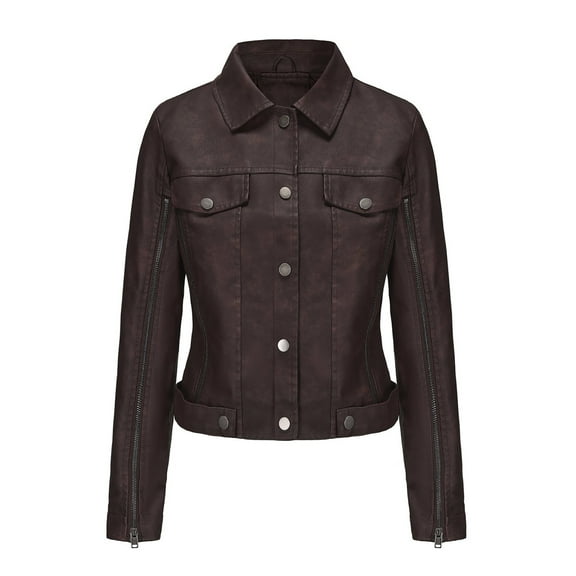 Jamicy Leather Jacket for Women Cafe Racer Style Casual Trending Fashion Real Lambskin Womens Motorcycle Jacket Womens Leather Jacket