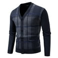 thumbnail image 1 of Jamicy Lightweight Cardigans for Men Mens Casual Comfortable Fit Cardigan Sweater Shawl Collar Soft Fabric, 1 of 5