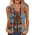 thumbnail image 1 of Jamicy Loose Tank Tops for Women Summer V Neck T Shirts Sleeveless Casual Basic Tee Loose Fit Cute Trendy Beach Vacation Clothes, 1 of 6