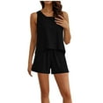 thumbnail image 1 of Jamicy Loungewear Sets Woman Gift for Women Womens Summer Outfits 2 Piece Vacation Short Sets Soft Matching Sets Vest and Shorts Sets, 1 of 9