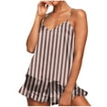 thumbnail image 1 of Jamicy Loungewear Sets for Women Summer Home Wear Women Cami Tank Pajamas Sets Shorts Pj Set Summer Sleeveless Soft Sleepwear Womens Pajamas, 1 of 8