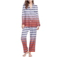 thumbnail image 1 of Jamicy Loungewear for Women Clearance Sales Pajama Set Cute Long Sleeve Sleepwear Printed Nightwear Soft Pjs Lounge Sets With Pockets Two Piece Outfits, 1 of 5