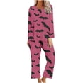 thumbnail image 1 of Jamicy Loungewear for Women Halloween Wear Long Sleeve Pajama Set Halloween Print Clothing Sport Leisure Holiday Adult Cozy Sleepwear, 1 of 3