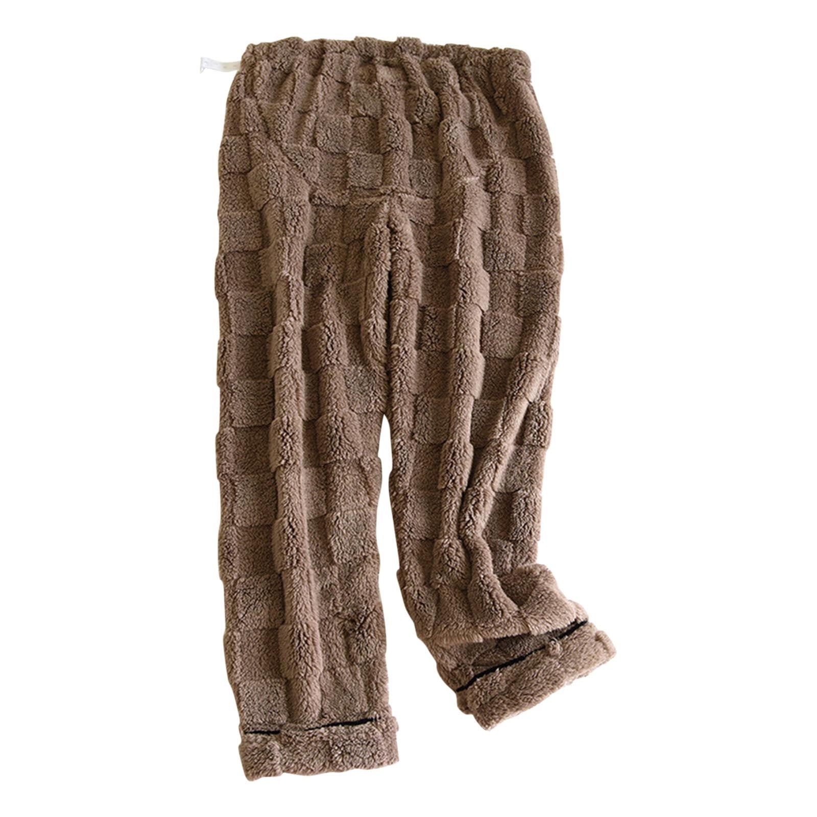 Winter Fleece Maternity Pants- Brown