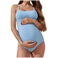 thumbnail image 1 of Jamicy Maternity Swimsuit One Piece 2025 New Maternity Swimsuit for Women One Piece Swimsuits Pregnancy Swimwear Spaghetti Straps Ruched, 1 of 5