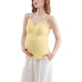 thumbnail image 1 of Jamicy Maternity Tank Tops with Built In Bra for Breastfeeding Adjustable Straps V Neck Comfortable Breathable Camisoles Cami Tanks, 1 of 9