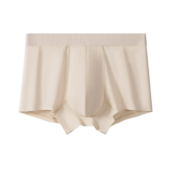 Lopecy-Sta Men Boxer Briefs Gift for Father Men's Fashion Solid Breathable Underwear Boxers Soft Panties Sports Underpants Comfortable Briefs