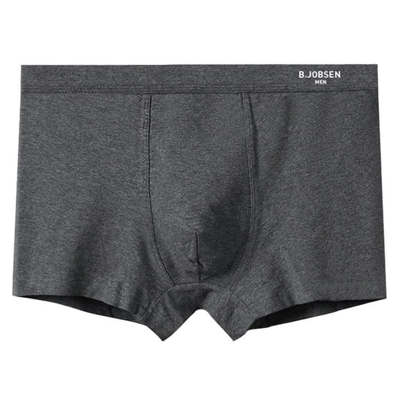 Lopecy-Sta Men Boxer Briefs Gift for Men Men's Underwear Solid Color Medium Waist Comfortable Breathable Men's Underwear