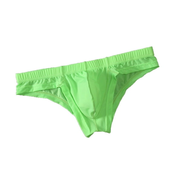Jamicy Men's Briefs Men's Low Waist Briefs Breathable Underwear Sheer Thin Mesh G-String Brief Solid Color Underpant