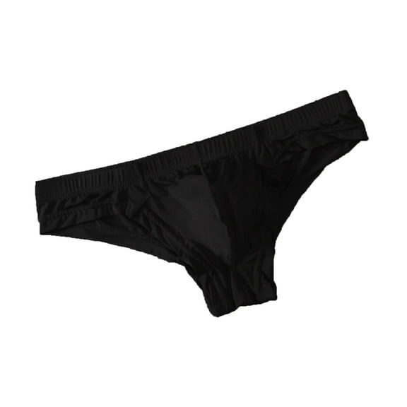Jamicy Men's Briefs Men's Low Waist Briefs Breathable Underwear Sheer Thin Mesh G-String Brief Solid Color Underpant