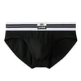 thumbnail image 1 of Jamicy Men's Briefs Men's Ultra Super Soft Brief Fly with Built-In Pouch Support Moisture Wicking Comfort Sleep Trunks for Daily Basic, 1 of 3