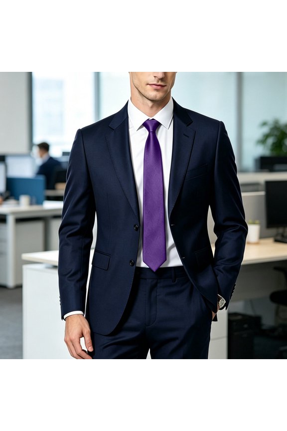 Men's Satin Tie Gift for Men Father Pure Color Necktie Classic Solid Color Satin Wedding Dressy Party Formal Business Attire Father's Day gift