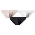 thumbnail image 1 of Jamicy Men's Underwear Briefs Gift for Men 3pc Men Casual Solid Color Breathable Low Waist Underwear Briefs Men's Ice Silk Triangle Panties Solid Color Briefs, 1 of 3