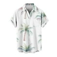 thumbnail image 1 of Jamicy Mens Short Sleeve Tops Gift for Men Men's Hawaiian Shirts Short Sleeve Casual Floral Button Down Tropical Shirt Summer Holiday Beach Aloha Hawaii Shirt, 1 of 4