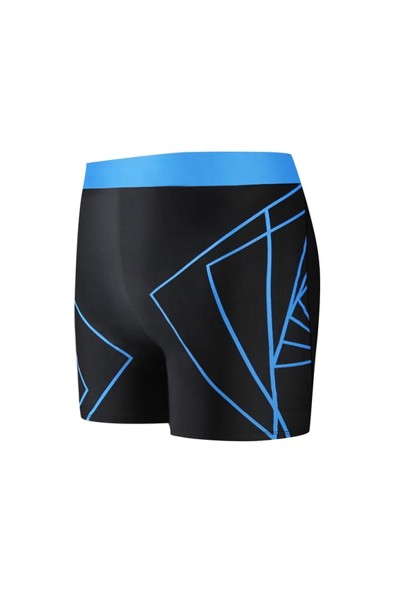 Mens Swim Trunks Hot Spring Wear Men's Fashion Swim Shorts Printed Swimsuit Athletic Training Endurance Swimming Racing Competition Swimwear