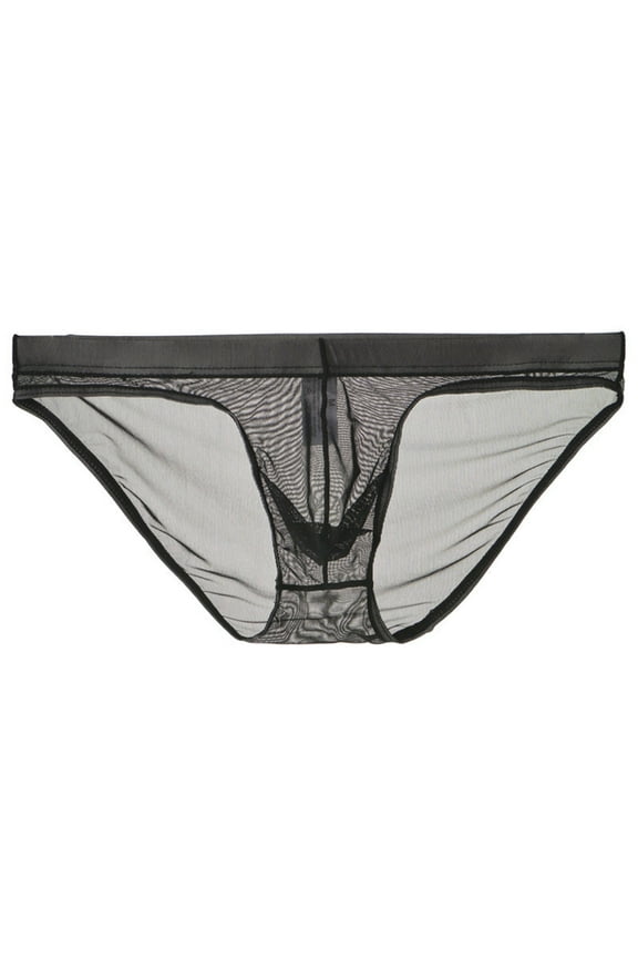 Mens Underwear Briefs Men's Soft Breathable Sheer Ice Silk Bikini Briefs Underwear Panties