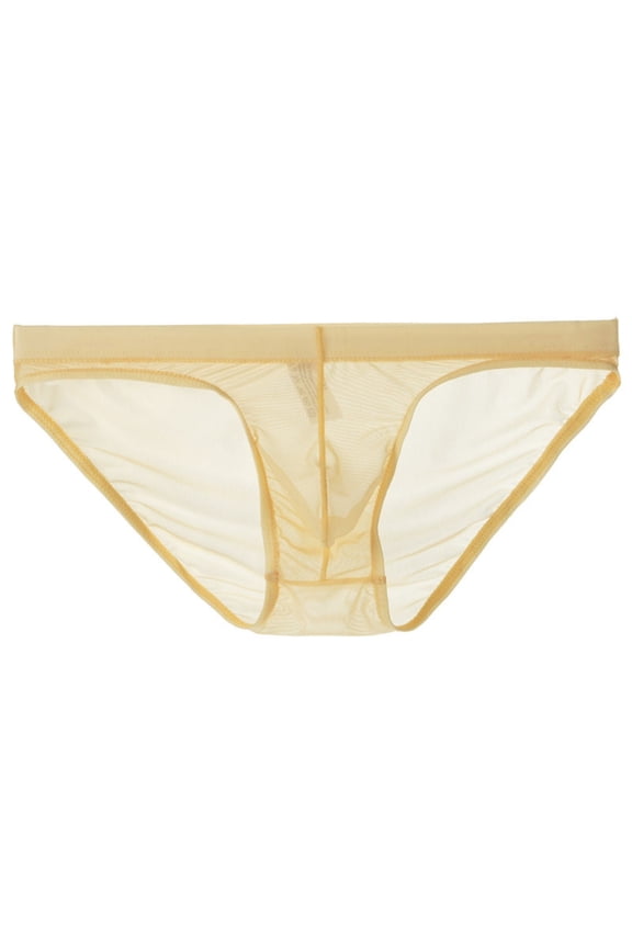Mens Underwear Briefs Men's Soft Breathable Sheer Ice Silk Bikini Briefs Underwear Panties