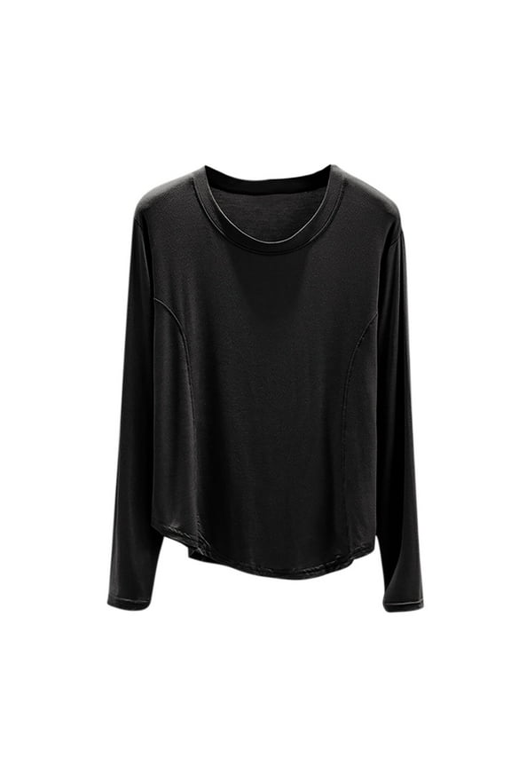 Modal Pajama Top for Women Casual Long Sleeve Pullover Pajama Top - Soft Comfortable Fashion Winter Spring Fall Daily Wear Loungewear