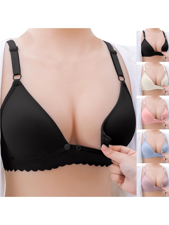 Nursing Bras for Maternity Women Breastfeeding Lace Comfort No Underwire Maternity Bralettes Full Coverage Women's Pregnancy Bras