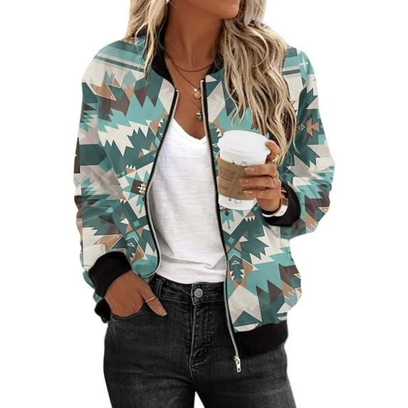 Jamicy Oversized Jacket for Women Bomber Jackets Lightweight Full Zip Up Cropped Coats Fashion Windbreaker Outerwear Casual Quilted Jacket